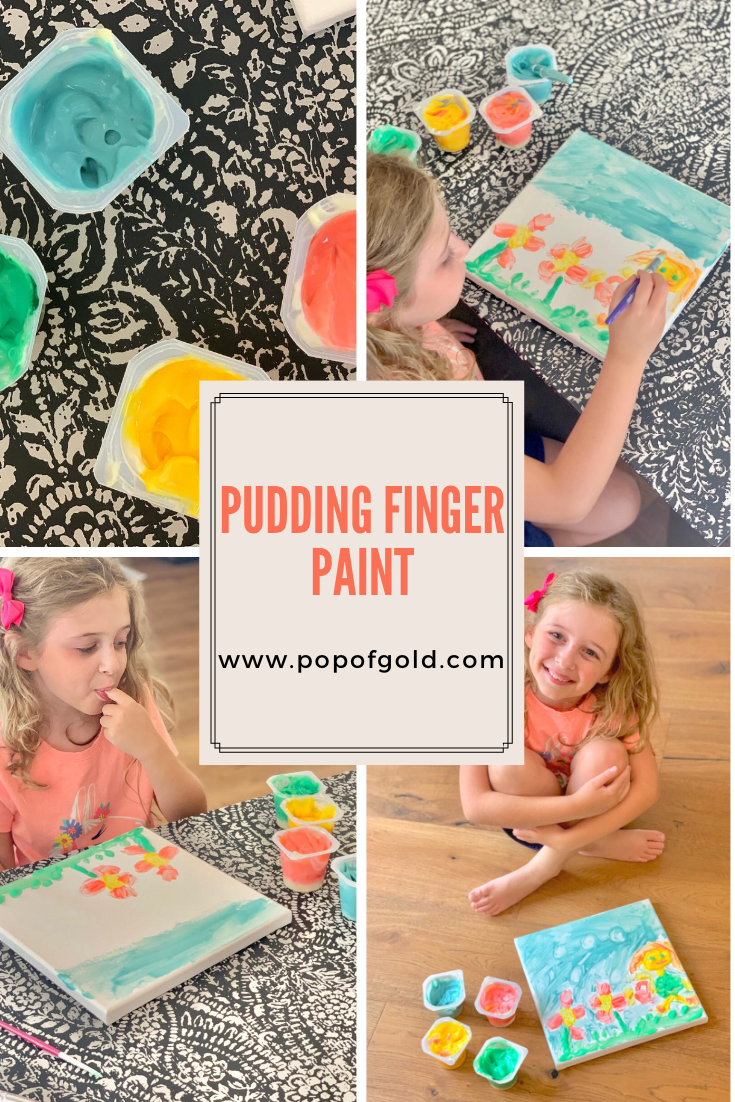 Pudding Paint Kids Craft - Pop of Gold