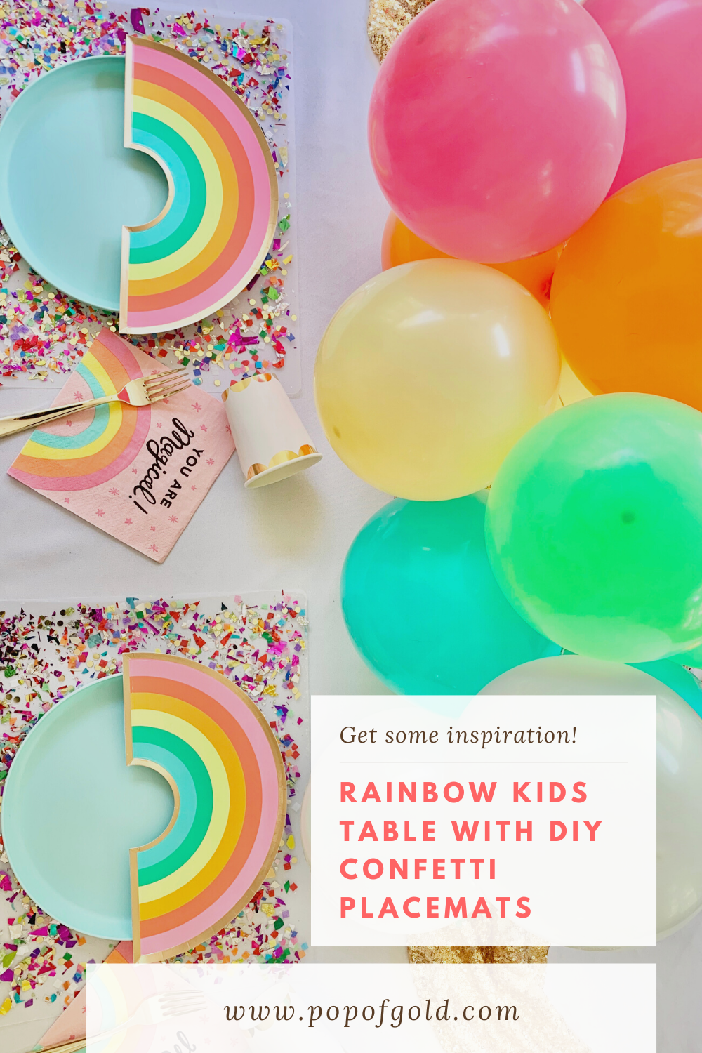 Kids Table DIY - Pop of Gold