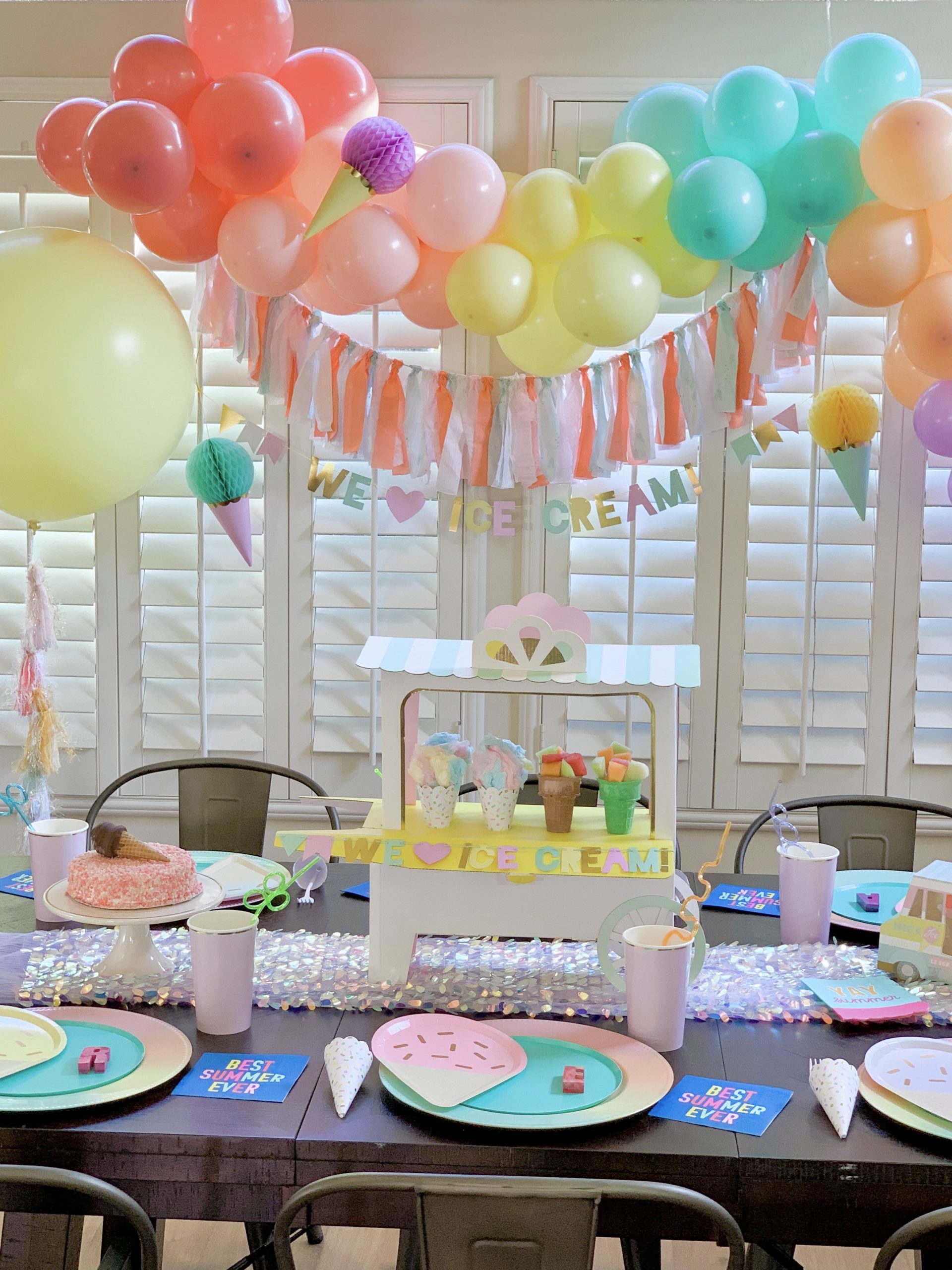 Ice cream birthday party discount