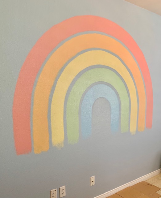 DIY Rainbow Wall Art