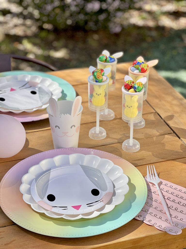 Kids Pastel Easter Table - Pop of Gold